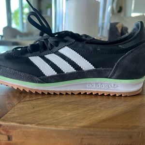 Adidas Black and White Textured Sneakers